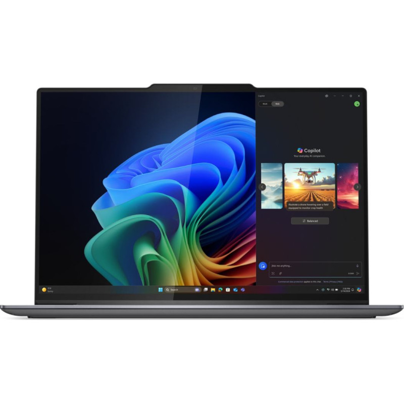 Lenovo ThinkPad X9-14 Gen 1 Copilot+ PC Intel Core Ultra 7 258V Laptop 35.6 cm (14") 2.8K 32 GB LPDDR5x-SDRAM 1 TB SSD Wi-Fi 7 (802.11be) Windows 11 Pro English Grey