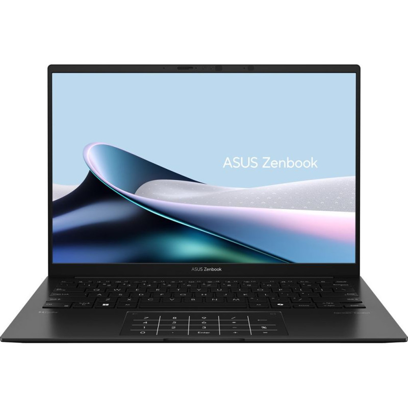 Asus Zenbook 14 OLED UM3406HA-WS74T laptop AMD Ryzen&trade; 7 8840HS 35.6 cm (14") Touchscreen WUXGA 16 GB LPDDR5x-SDRAM 512 GB SSD Wi-Fi 6E (802.11ax) Windows 11 Home Black New Repack/Repacked