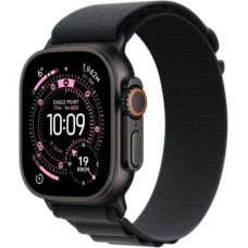 Apple Watch Ultra 3 GPS + Cellular 49mm Black Titanium Case with Black Alpine Loop - Large
