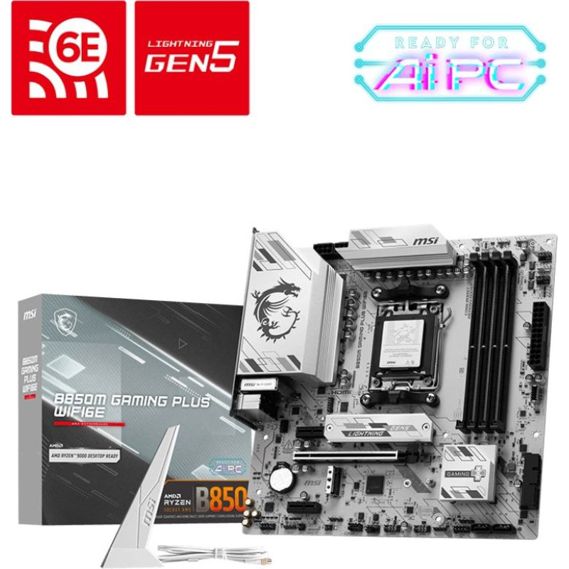 MSI B850M GAMING PLUS WIFI6E motherboard