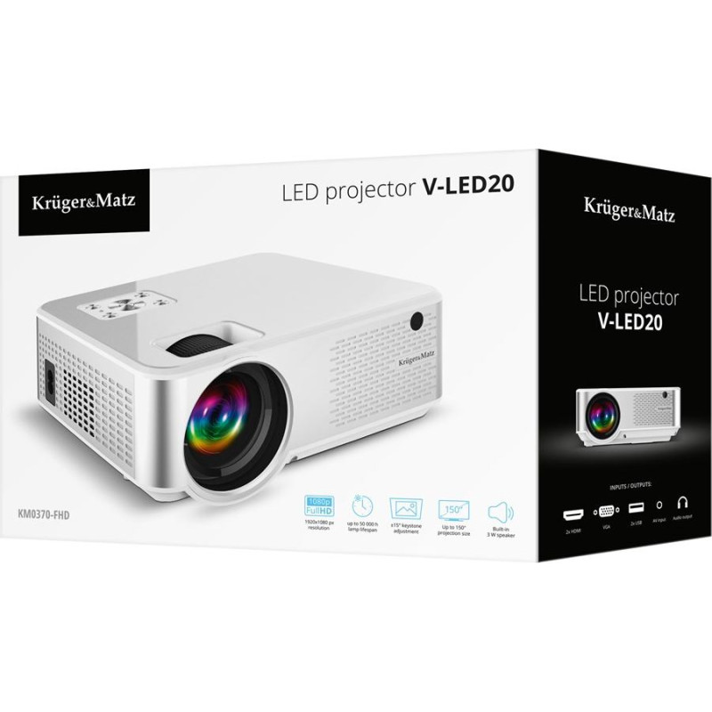 Kruger & Matz LED Projector Kruger & M atz V-LED20