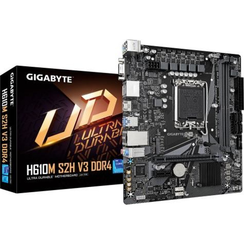 Gigabyte Motherboard S2H V3 DDR4 s1700 2DDR4 DP/HDMI M.2 mATX