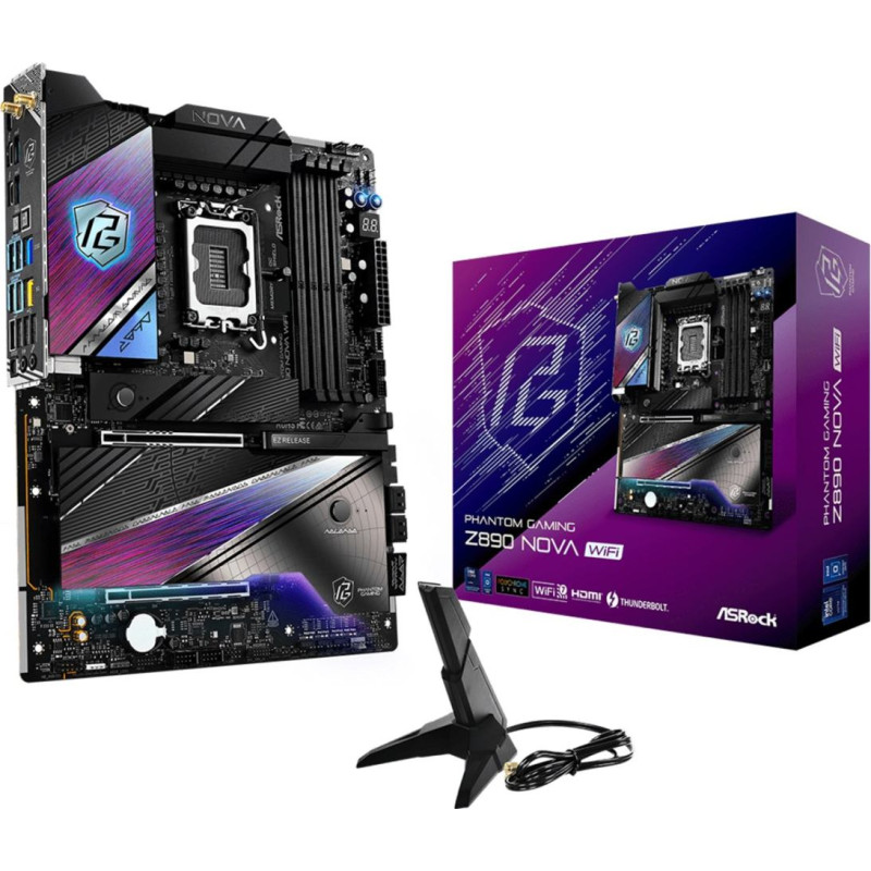 Asrock Phantom Gaming Z890 Nova WiFi Intel Z890 LGA 1851 (Socket V1) ATX