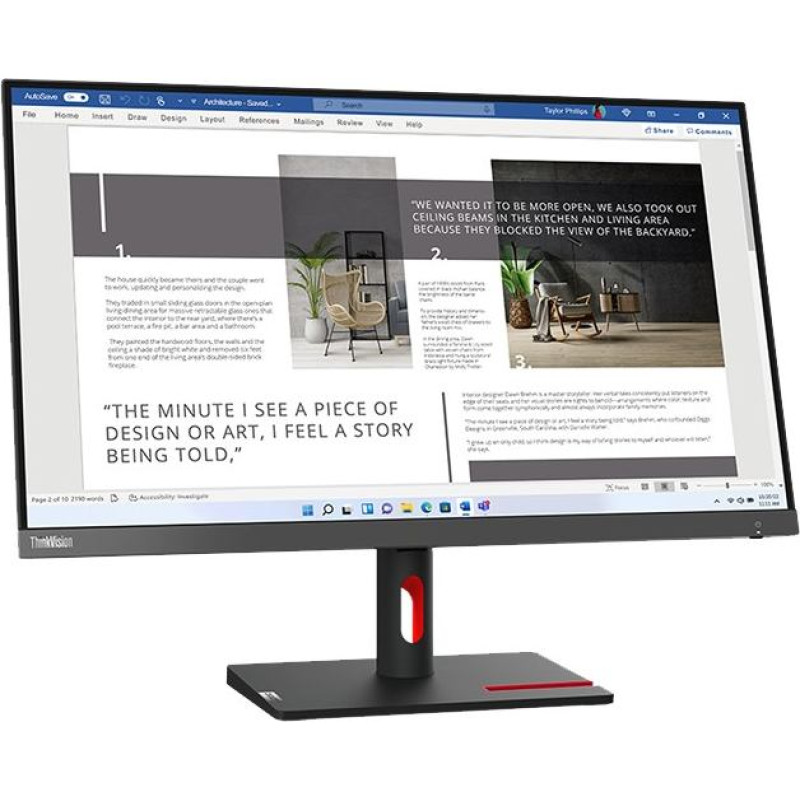 Lenovo ThinkVision S27i-30 LED display 68.6 cm (27") 1920 x 1080 pixels Full HD Grey