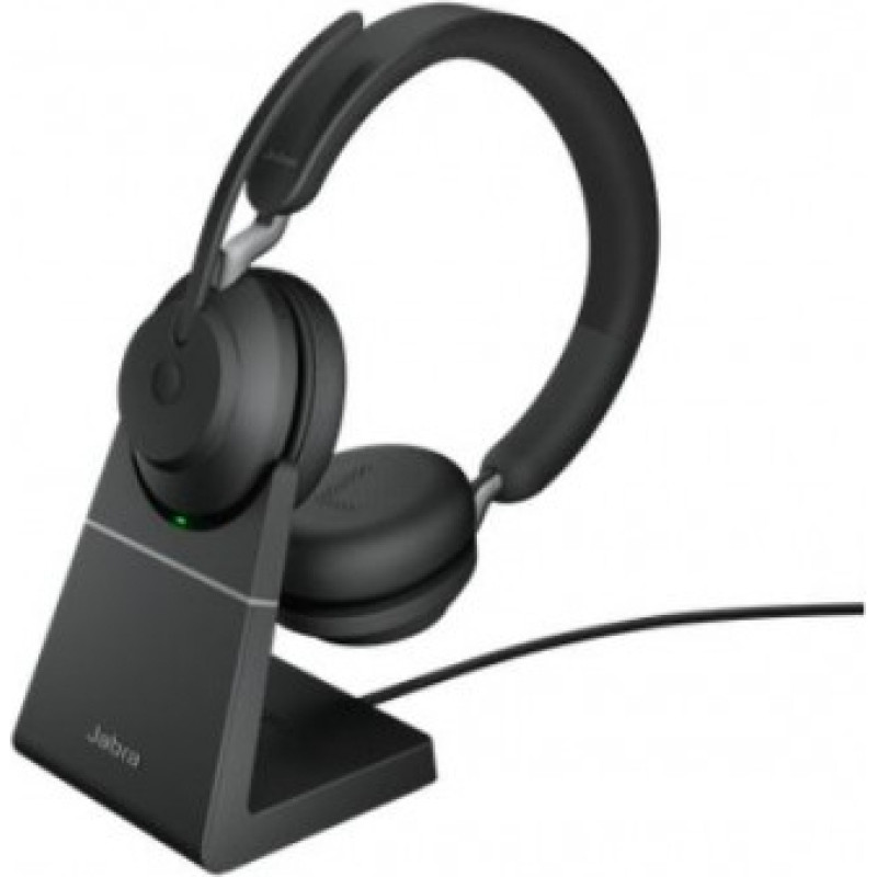 Jabra Headphones Evovle2 65 Stand Link380c UC Stereo Black