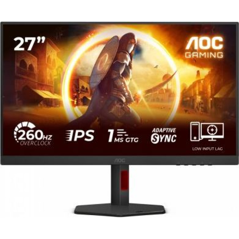 AOC Monitor 27 inches 27G4ZR Fast IPS 240Hz HDMIx2 DP Pivot