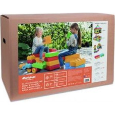 Marioinex &lsquo;brick&rsquo; building blocks + 2 wheels, 30 pieces