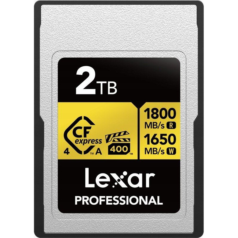 Lexar Karta Lexar Lexar CFexpress 4.0 Pro Gold, VPG400/IP68, R1800/W1650/SW1400 (Type A) 2TB