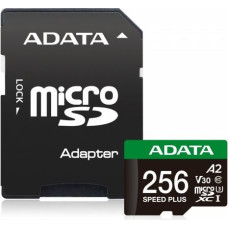 Adata microSD Speed Plus card 256GB UHS1 U3 V30 A2 180/160 MB/s