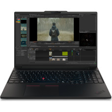 Lenovo Laptop Lenovo ThinkPad P16s Gen 5 (Intel) Intel Core Ultra 7 356H Mobilna stacja robocza 40,6 cm (16'') WUXGA 16 GB LPDDR5x-SDRAM 512 GB SSD NVIDIA RTX PRO 500 Blackwell Wi-Fi 7 (802.11be) Windows 11 Pro Skandynawia Czarny