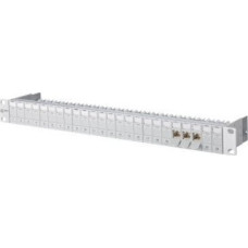 Metzconnect Btr BTR Patch Panel C6Amodul, Cat 6A, 24 Port, 19'', silver anodised - 130B11P0-E