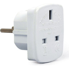 Gembird A-AC-UKEU-001 power plug adapter Type G (UK) Type F White
