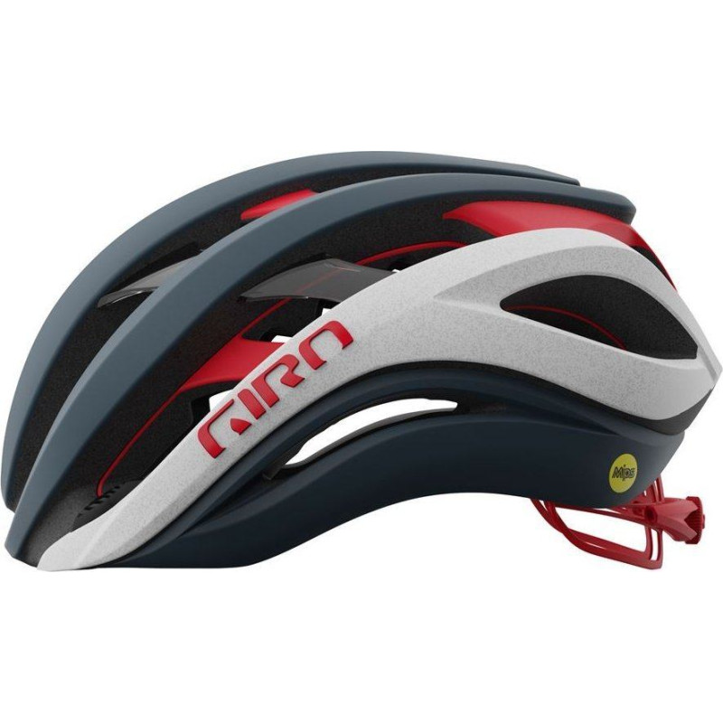 Giro Kask szosowy GIRO AETHER SPHERICAL MIPS matte portaro gray white red roz. S (51-55 cm)