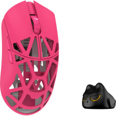 Wlmouse Beast X Pro Solid Sides, Omron Opticals Switches, Neon Rose