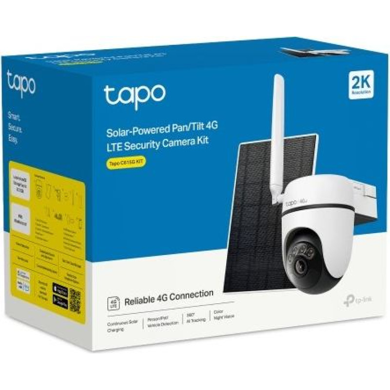 Tp-Link Tapo C615G KIT Dome IP security camera Outdoor 2304 x 1296 pixels Ceiling/Wall/Pole