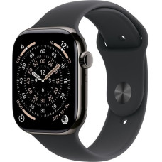 Apple Smartwatch Apple Watch 11 GPS 42mm Jet Black Alu Sport Band S/M Czarny  (MEQT4ZR/A)