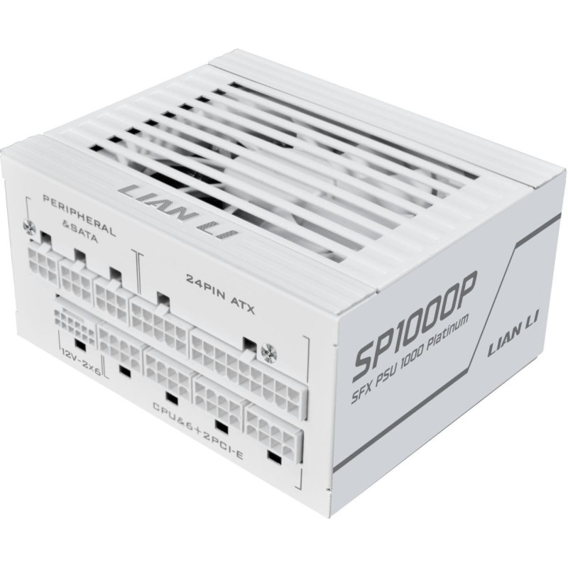 Lian Li Zasilacz Lian Li SP Series Platinum 80 PLUS Platinum Zasilacz, SFX, w pełni modularny, PCIe 5.1, ATX 3.1 - 1.000 Watt, biały