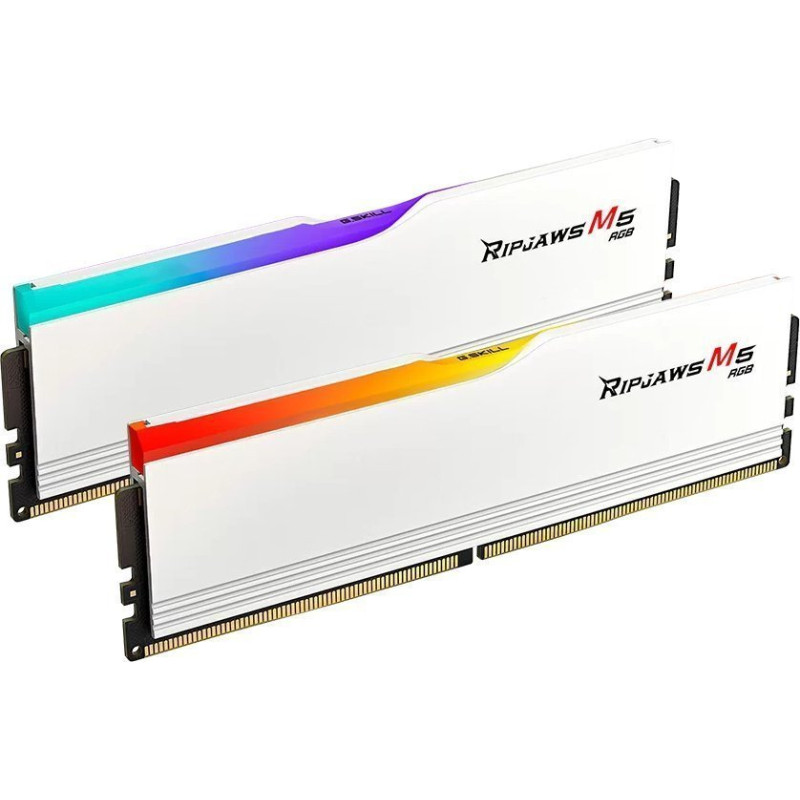 G.skill Pamięć G.Skill Ripjaws M5 RGB, DDR5, 32 GB, 6000MHz, CL30 (F5-6000J3040F16GX2-RM5RW)