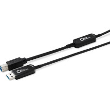 Microconnect Kabel USB MicroConnect USB-A - USB-B 15 m Czarny (MC-USB3.0AB15OP)
