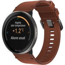Polar Zegarek sportowy Polar Ignite 3 Titanium Brązowy  (IGNITE 3 TI LTHR BRNZ M/L)