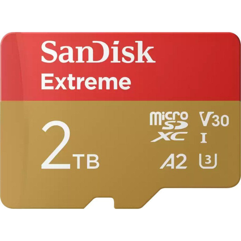 Sandisk Karta SanDisk Extreme MicroSDXC 2 TB UHS-I/U3 A2 V30 (SDSQXAV-2T00-GN6MA)