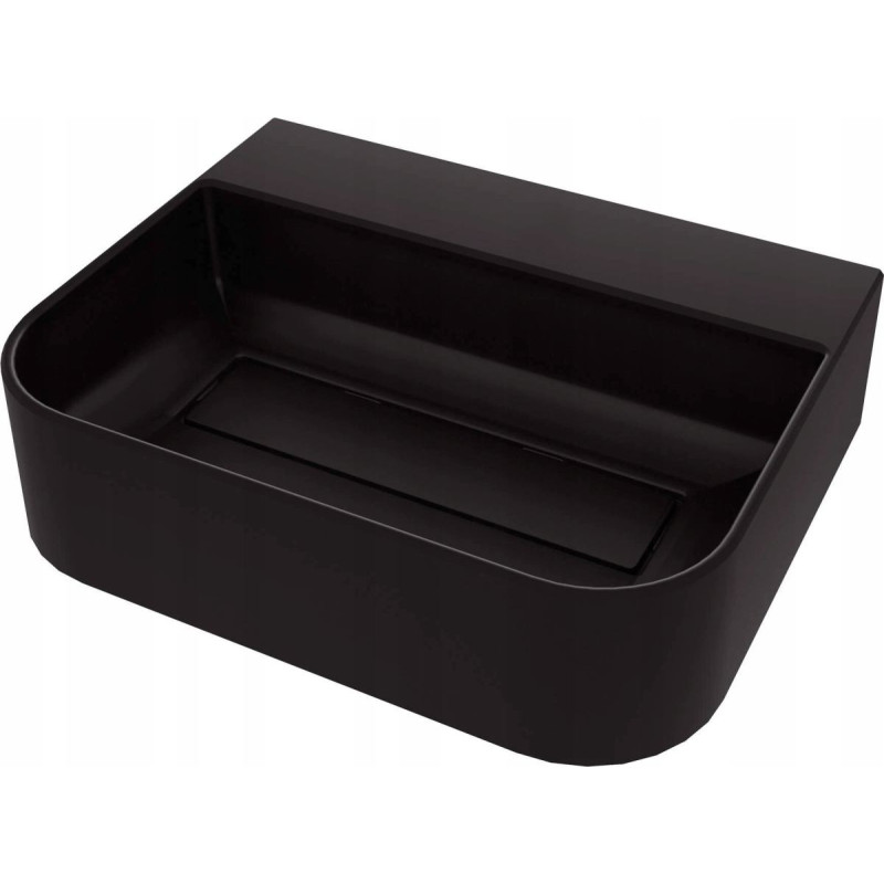 Deante CQA NU5S Umywalka arnika nero z maskownicą z miejscem na baterię 505x405 mm