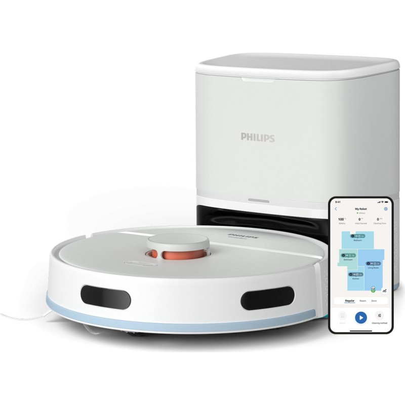 Philips Robot sprzątający Philips HomeRun 2000 Series Aqua Wet and dry cleaning robot XU2100/25