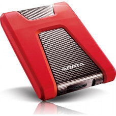 Adata Dysk zewnętrzny HDD ADATA HD650 1TB Czarno-czerwony (AHD650-1TU3-CRD)