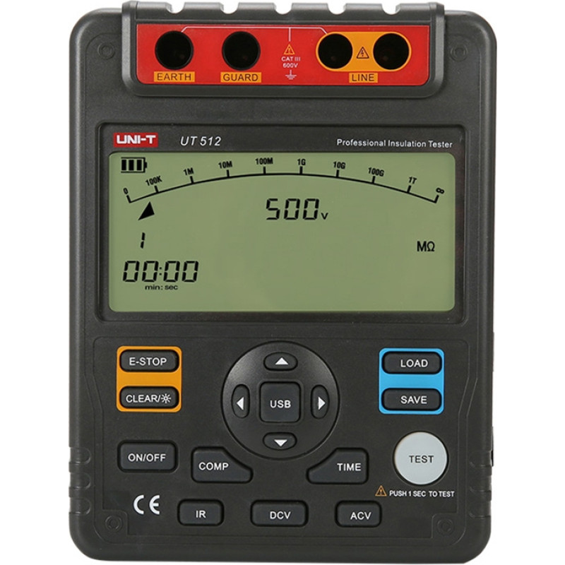 Uni-T UT512 High-Voltage Insulation Resistance Tester