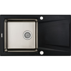 Deante Zlewozmywak Deante . PRIME GRAFIT MATELIK GRANITO-STAL 860x500x220 3,5'' + OSPRZĘT SPACE SAVERS