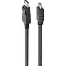 Gembird CC-DP-HDMI-3M DisplayPort to HDMI cable (not bi-directional), 3m, black