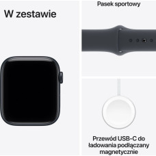 Apple Smartwatch Apple Watch SE 3 GPS + Cellular 40mm Midnight Alu Sport M/L Granatowy  (MEPC4ET/A)
