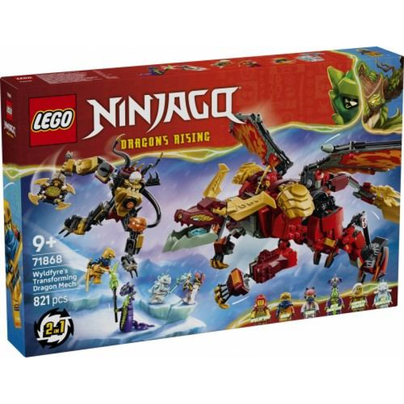 Lego Ninjago 71868 Wyldfyres Transforming Dragon Mech Blocks