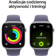 Apple Smartwatch Apple Watch 11 GPS 42mm Silver Alu Sport Band S/M Fioletowy  (MEU64WF/A)