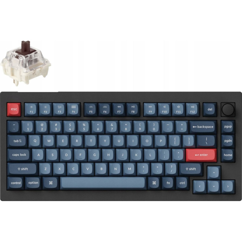 Keychron Klawiatura Keychron V1 Max QMK/VIA Gateron Jupiter (V1M-D3-BO)
