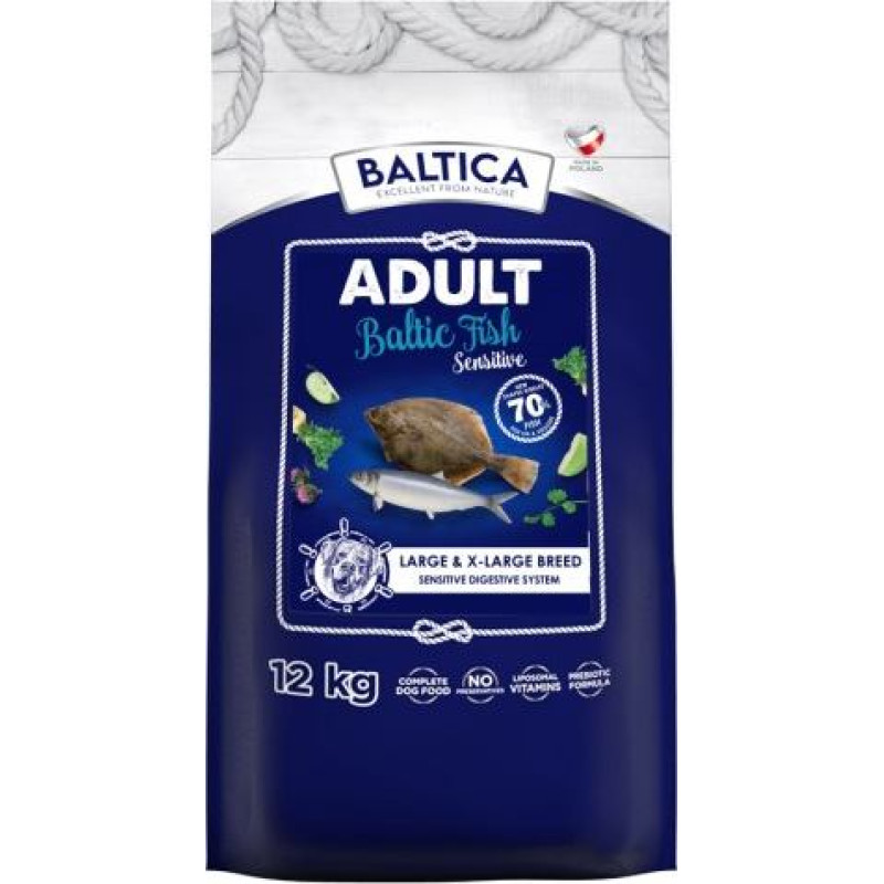 Baltica Excellent Sensitive Baltic fish Large and X-large breeds - dry dog food - 12kg