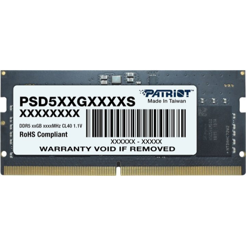 Patriot Pamięć do laptopa Patriot Signature, SODIMM, DDR5, 16 GB, 5600 MHz, CL46 (PSD516G560081S)