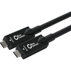 Microconnect Kabel USB MicroConnect USB-C - USB-C 10 m Czarny (USB3.2CC10OP)
