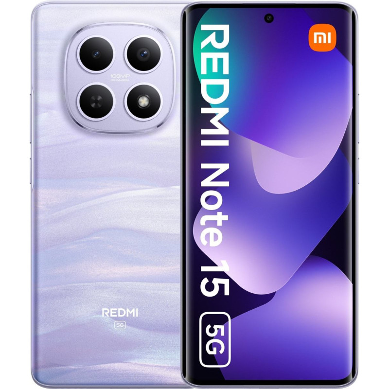 Xiaomi Smartfon Xiaomi Redmi Note 15 5G 6/128GB Fioletowy  (MZB0LWFEU)