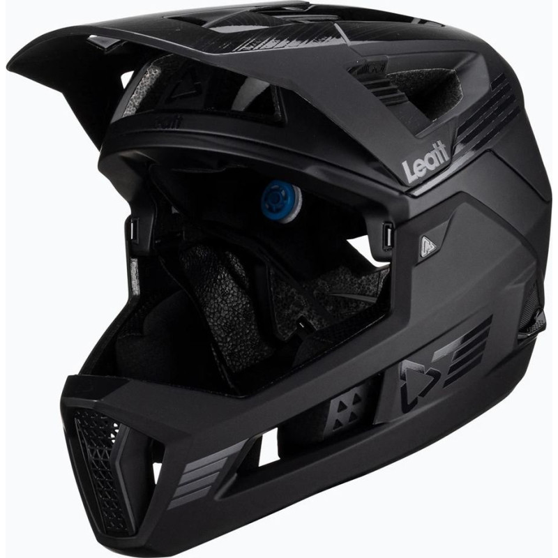 Leatt MTB Enduro 4.0 V23 bicycle helmet with removable chin bar, size L, black