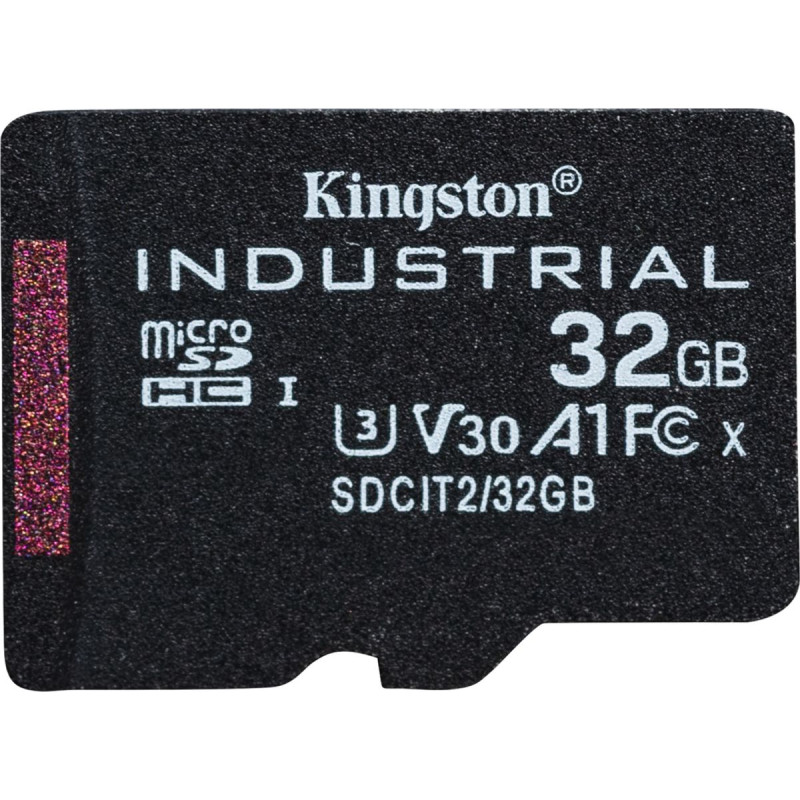 Kingston Karta Kingston Industrial MicroSDHC 32 GB Class 10 UHS-I/U3 A1 V30 (SDCIT2/32GBSP)