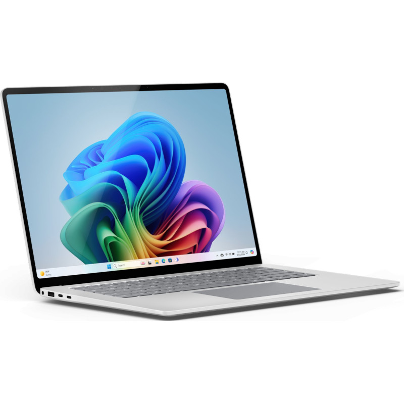 Microsoft Surface Laptop 7 Copilot+ PC Qualcomm Snapdragon X1E-80-100 38,1 cm (15'') Ekran dotykowy 16 GB LPDDR5x-SDRAM 1 TB SSD Wi-Fi 7 (802.11be) Windows 11 Pro Platyna