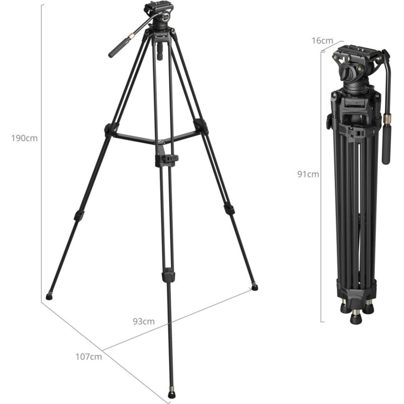 Smallrig Statyw SmallRig Heavy-Duty Tripod Kit AD-80S (5111)