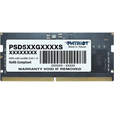 Patriot Pamięć do laptopa Patriot Signature, SODIMM, DDR5, 32 GB, 4800 MHz, CL40 (PSD532G48002S)