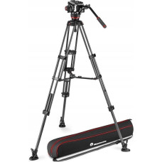 Manfrotto Statyw Manfrotto Zestaw Twin Carbon + głowica 504X - środ rozp