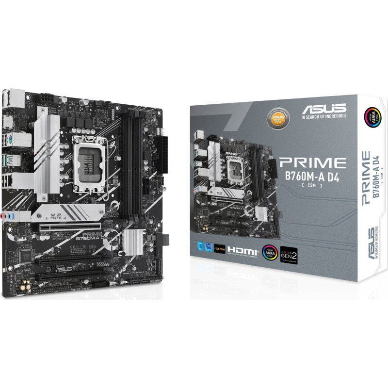 Asus Płyta gł&oacute;wna Asus PRIME B760M-A D4-CSM