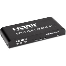 Qoltec 51797 Active HDMI Splitter 2 x HDMI 4K x 2K | 6Gb/s | 60Hz