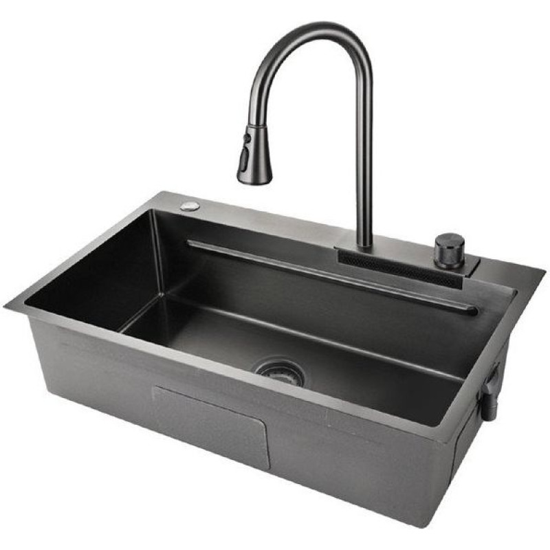 Graniteq STAINLESS STEEL SINK+FAUCET MASTERJERO