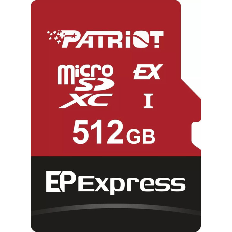Patriot Karta Patriot EP Express MicroSDXC 512 GB Class 10 UHS-I/U3 V30 (PEF512GEPEXMCX)