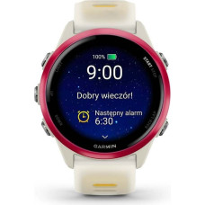 Garmin Zegarek sportowy Garmin Garmin Forerunner&reg; 570 - 42mm, Raspberry Aluminium with Translucent Bone/Mango Band